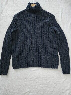 Vintage POLO RALPH LAUREN Chunky Turtleneck Cable Knit Sweater Men's Large NWT